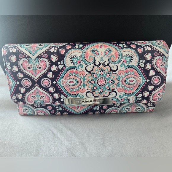 Tahari Handbags - Tahari Paisley Patterned Wallet/Clutch